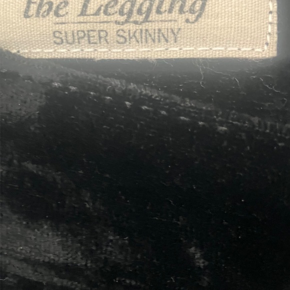 AG black velour skinny trouser pant - Picture 11 of 13